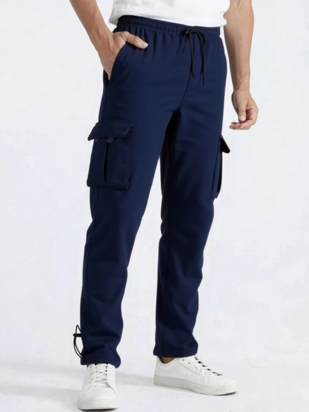 Men's Loose Fit Multi-Pocket Joggers