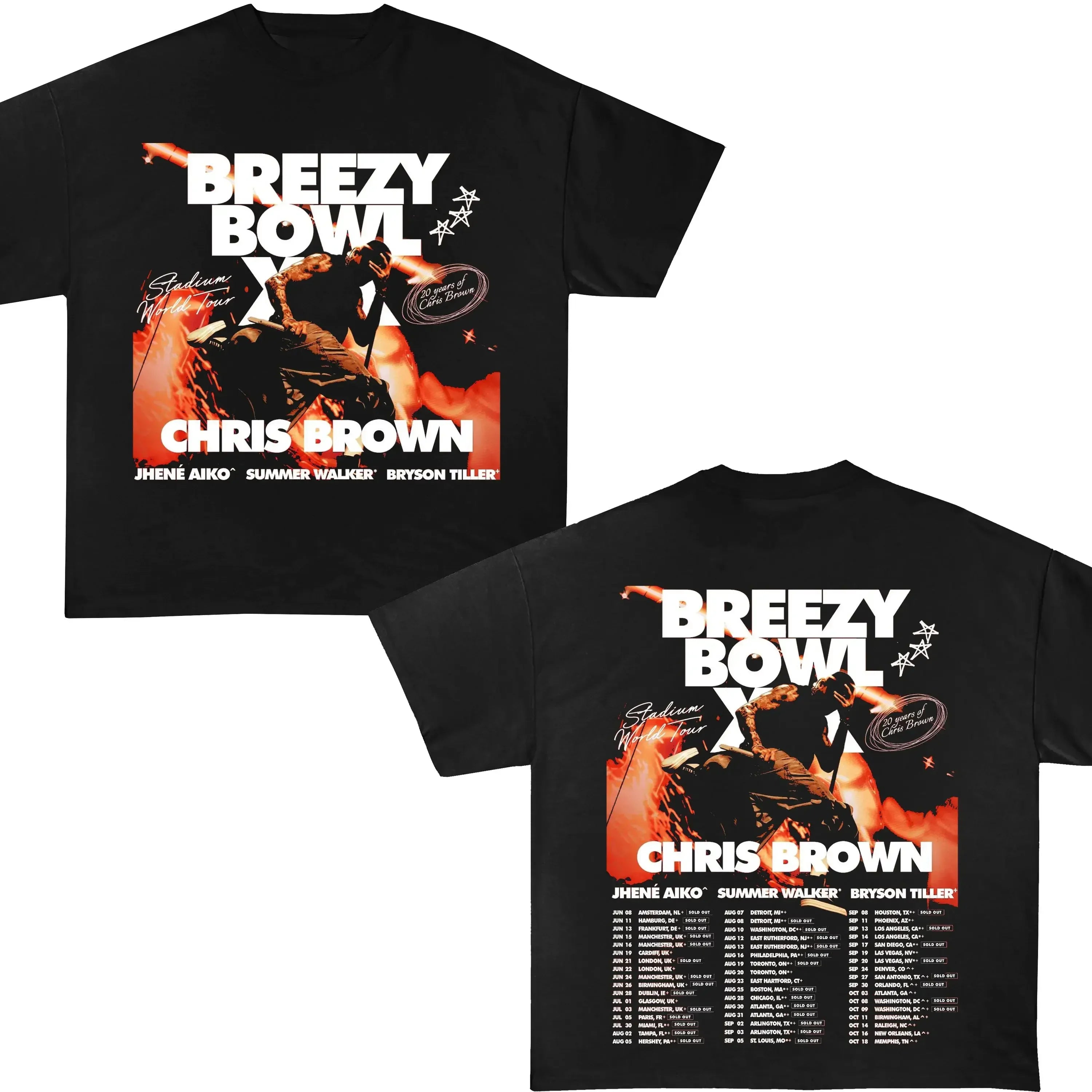Chris Brown Breezy Bowl Concert T-Shirt