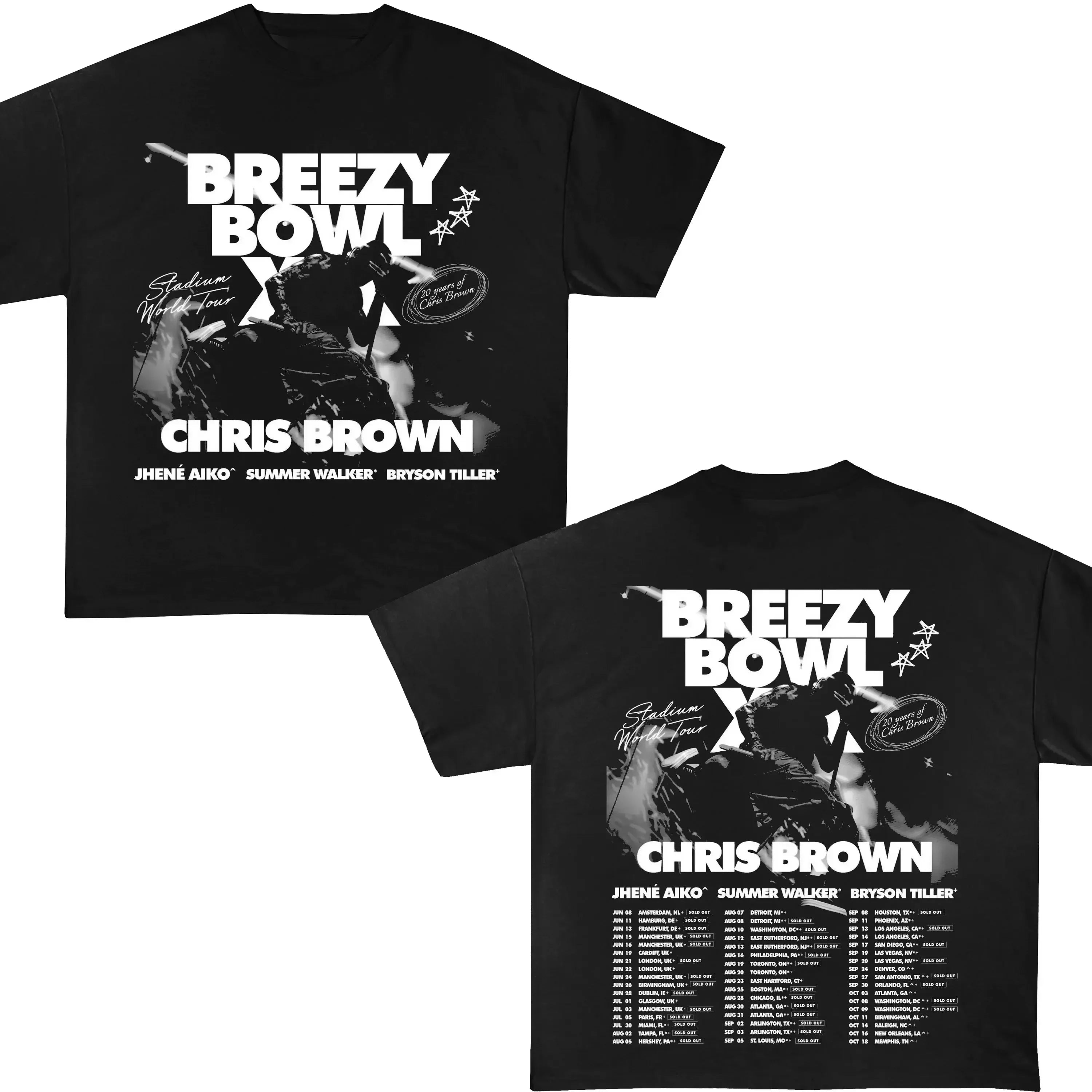 Chris Brown Breezy Bowl Concert T-Shirt