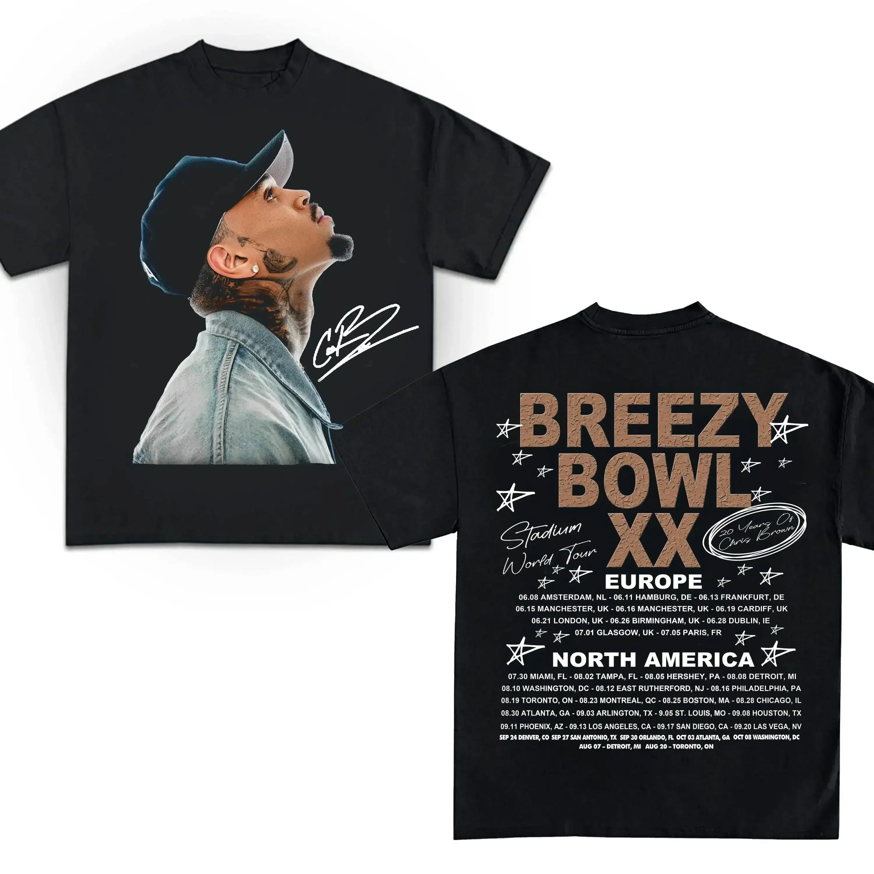 Chris Brown Breezy Bowl Concert T-Shirt