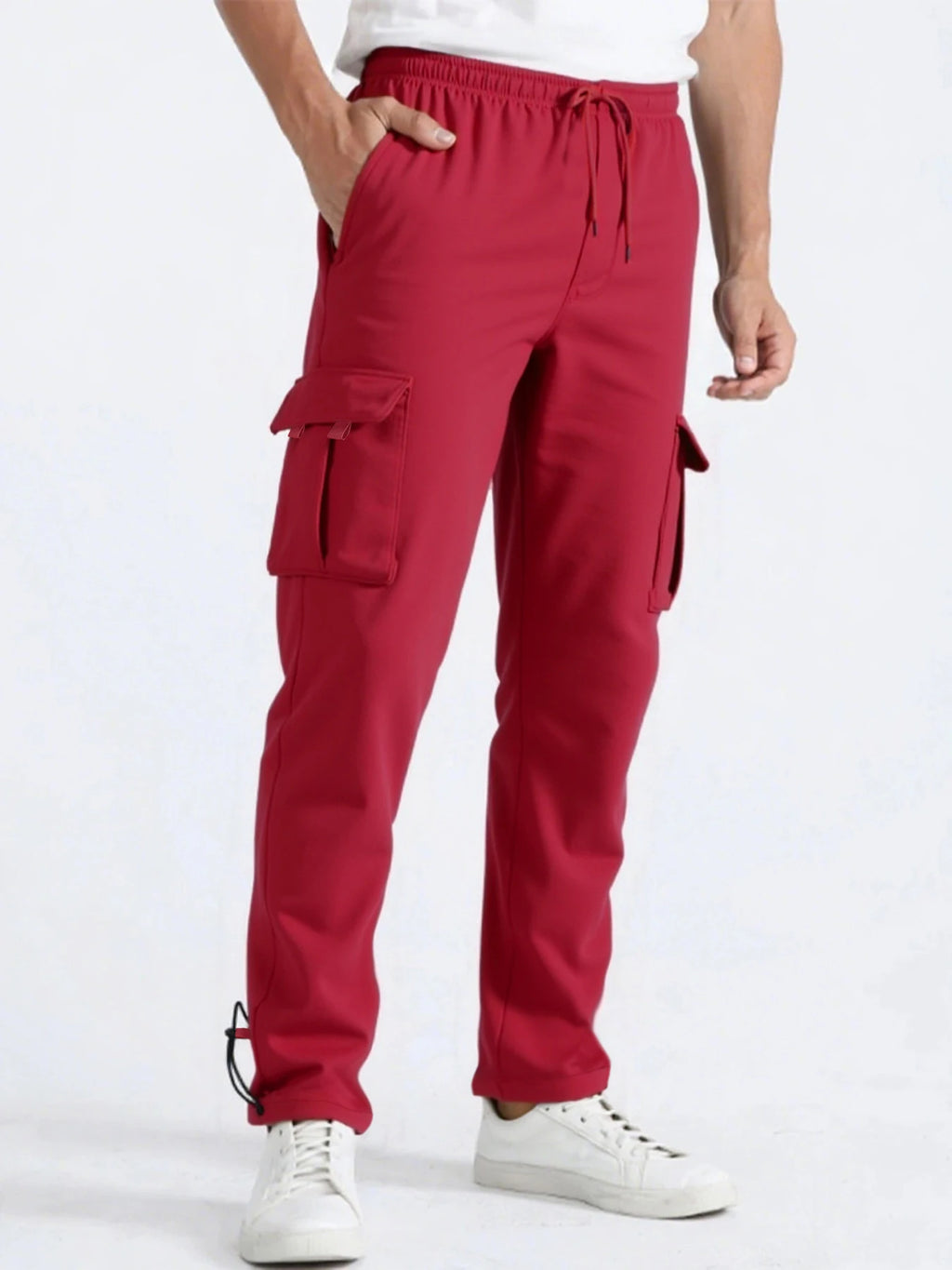 Men's Loose Fit Multi-Pocket Joggers
