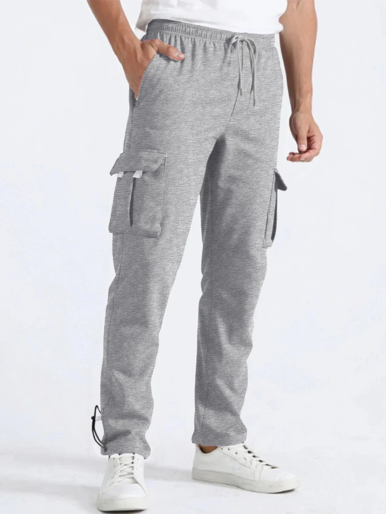 Men's Loose Fit Multi-Pocket Joggers