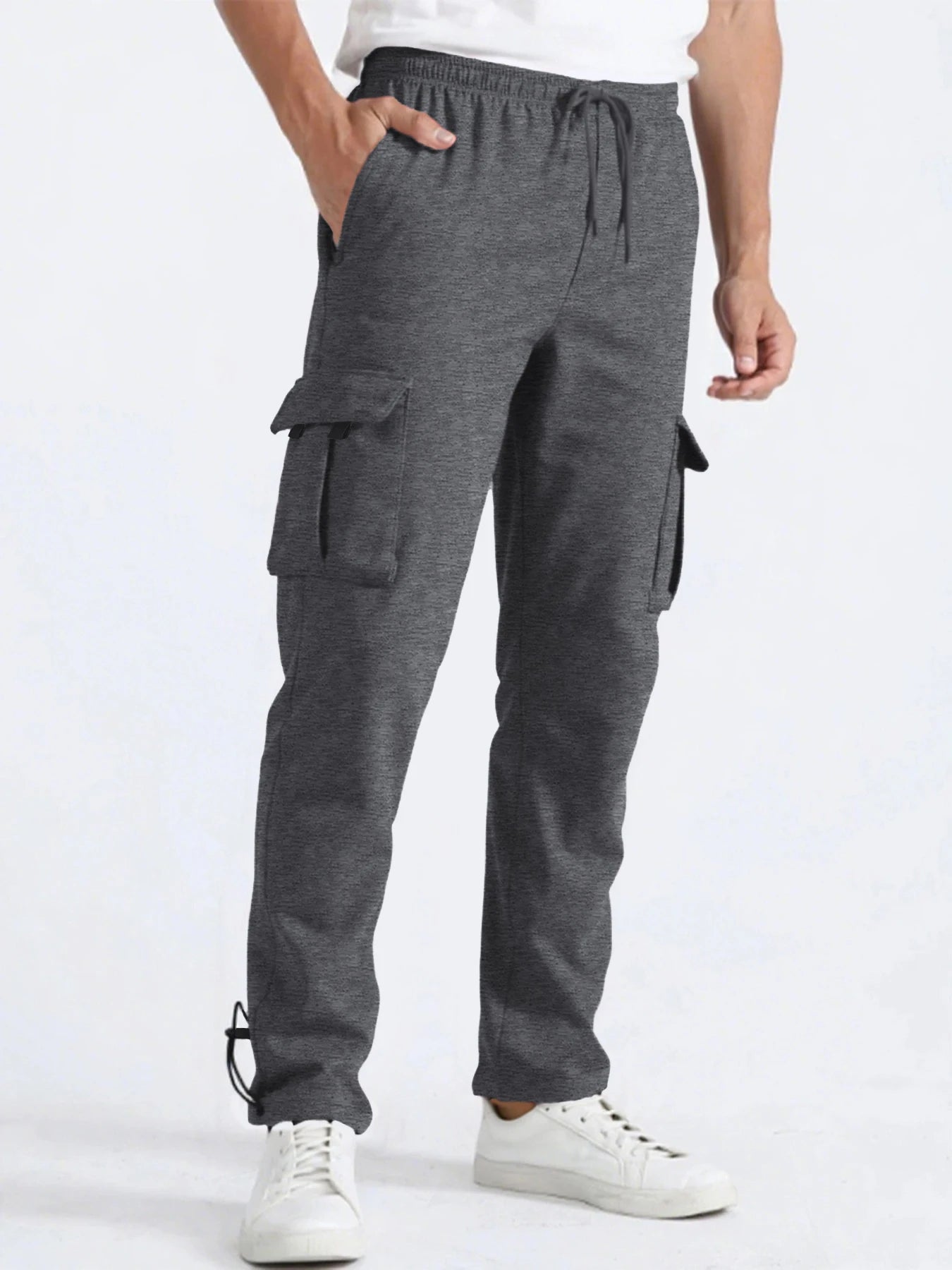 Men's Loose Fit Multi-Pocket Joggers