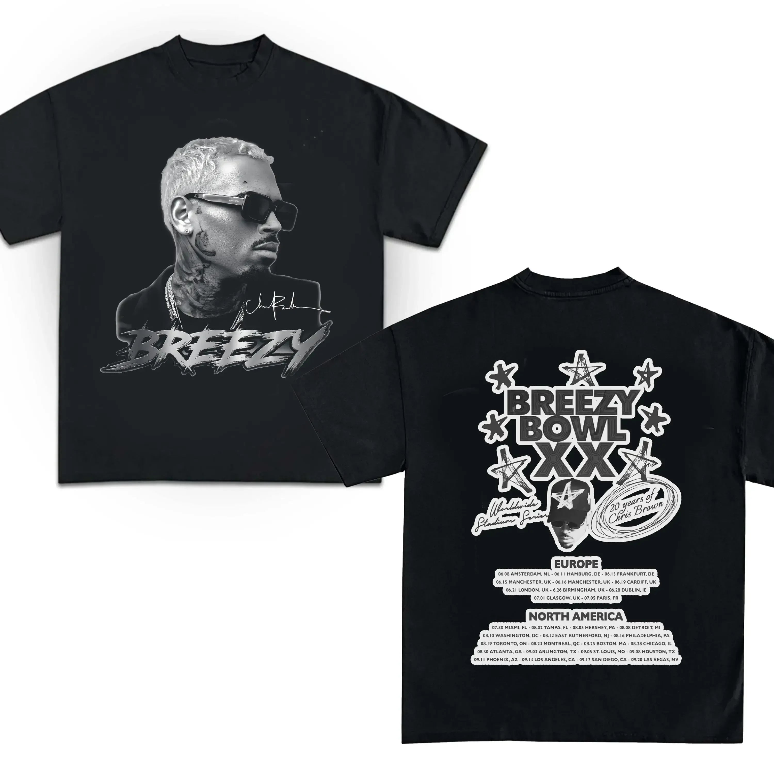 Chris Brown Breezy Bowl Concert T-Shirt