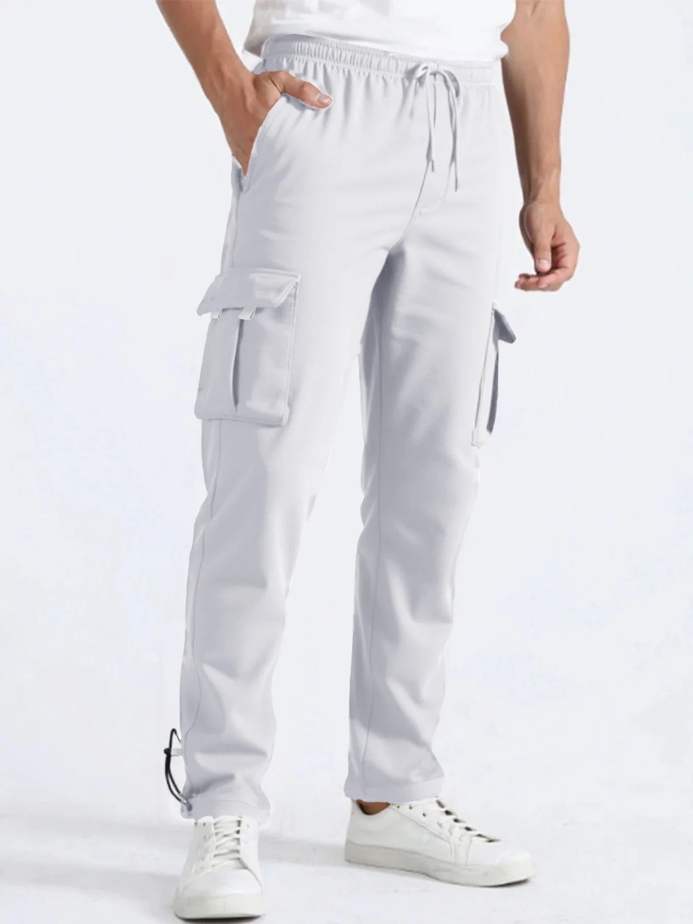 Men's Loose Fit Multi-Pocket Joggers